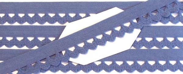Wäschespitze elastisch 17 mm jeans