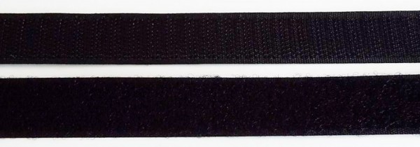 Klettband Haken- und Flauschband 100 mm schwarz zum Nähen