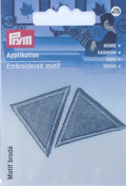 Prym 925283 Applikation Dreieck klein jeans hell