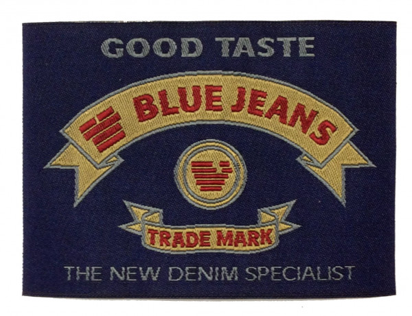 Applikation Blue Jeans 90 x 65 mm aufbügelbar