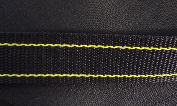 PP Gurtband 30 mm schwarz gelb